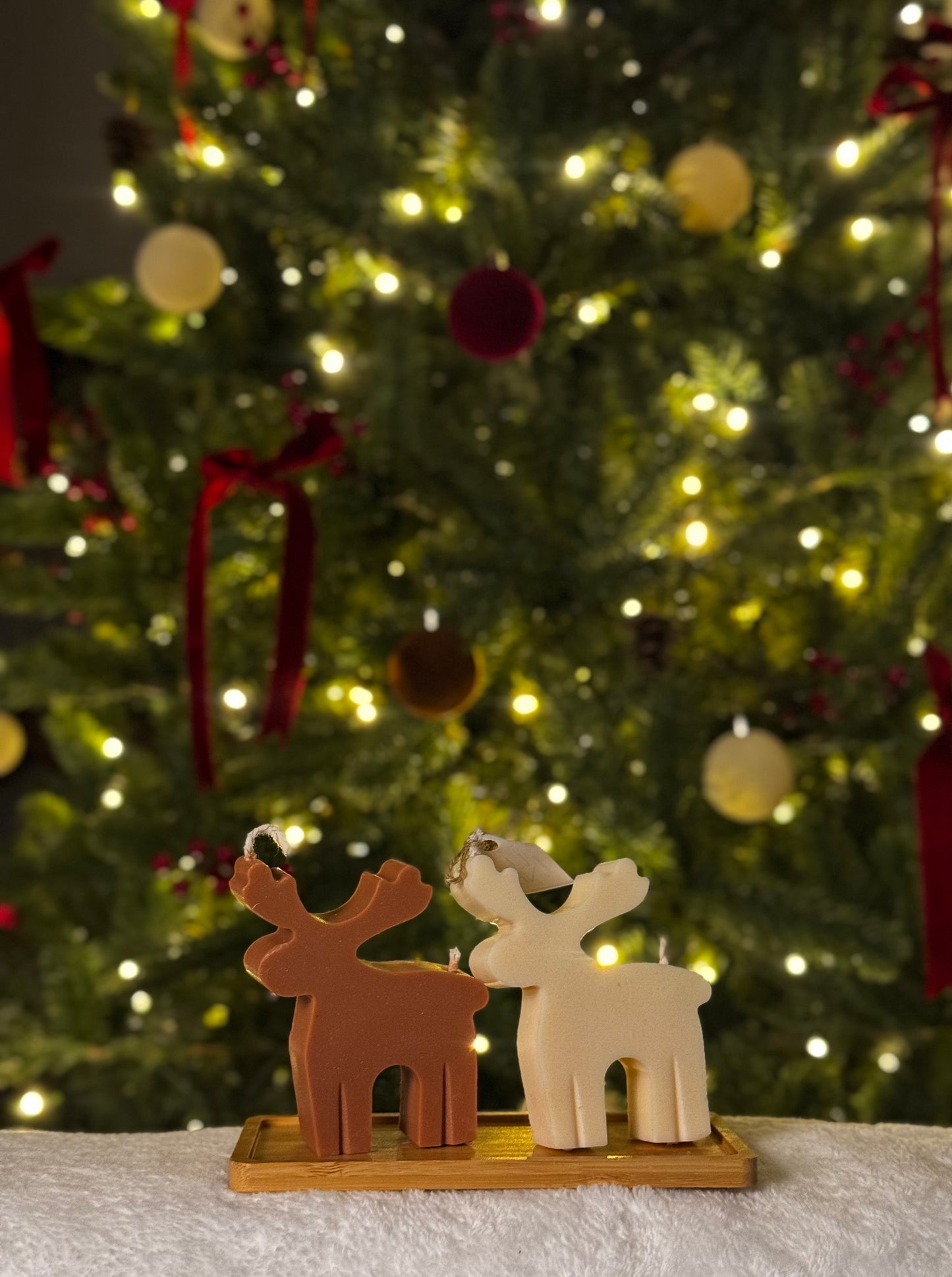 Winter Reindeer Candle.